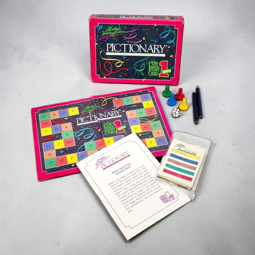 Salem Holiday Edition Pictionary Travel Game 1991 RJ Reynolds Tobacco Promo NOS